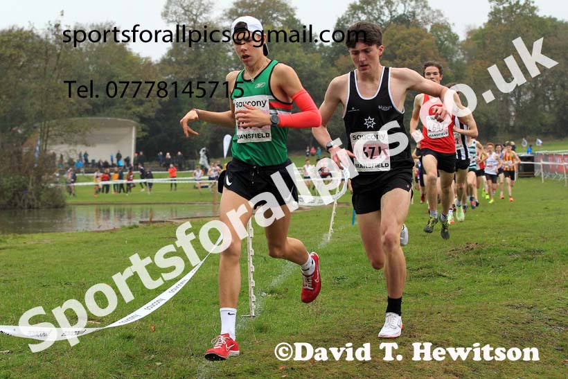 Mens Under-17s, 2022 National Cross Country Relays, Berry Hill Park, Mansfield.  Photo: David T. Hewitson/Sports for All Pics